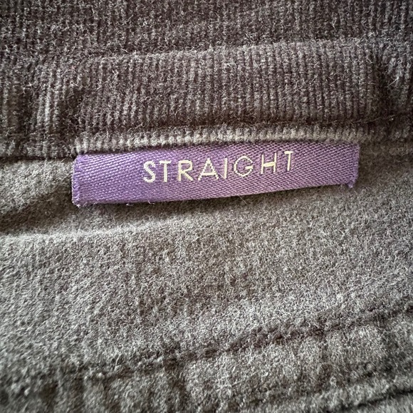 NYDJ Black Corduroy Straight Leg Pants Womens Size 12 Lift Tuck Technology - Picture 7 of 10